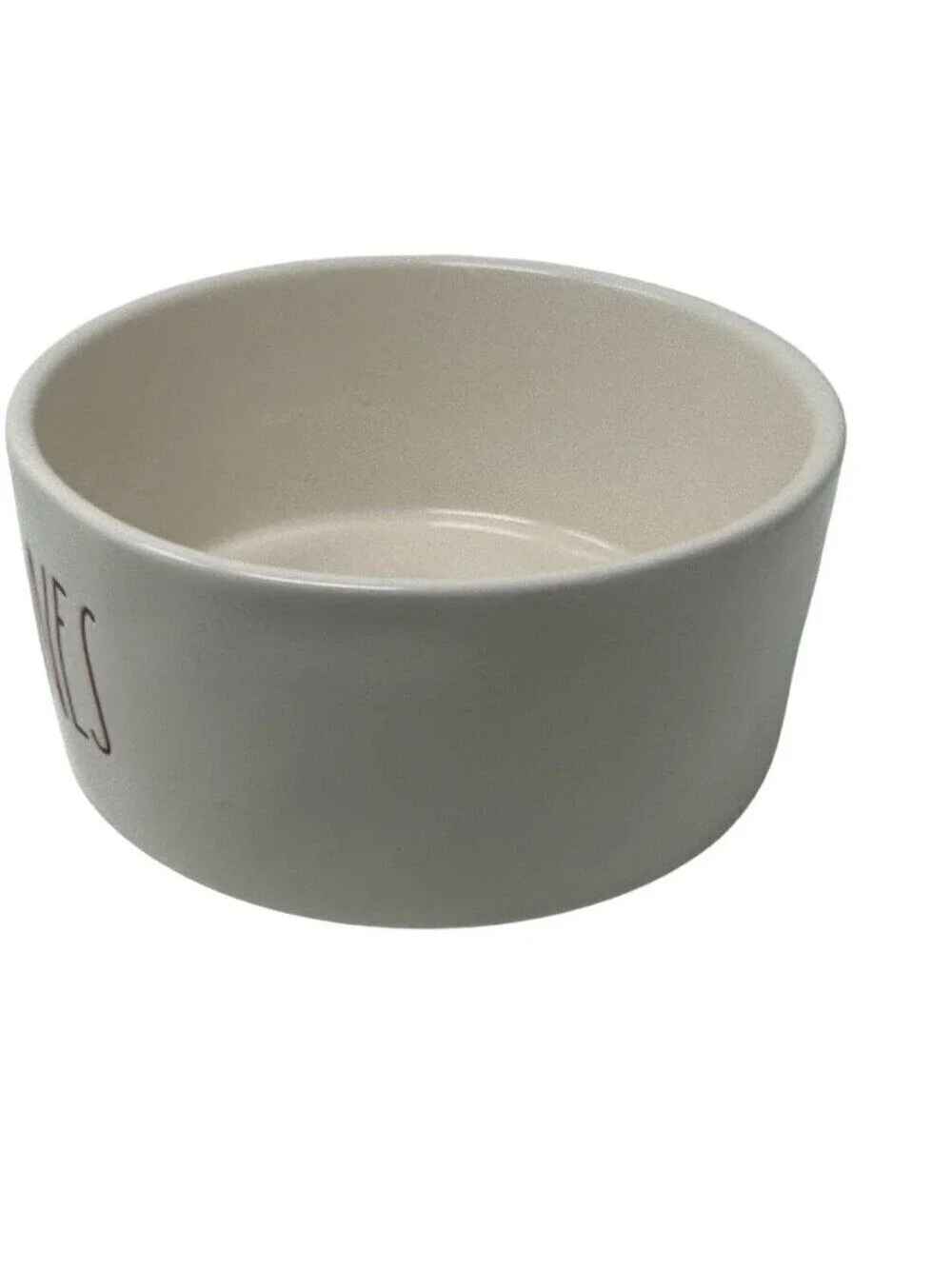Rae Dunn Jingle Bones Red Letter Dog Bowl 6in Holiday Pet Dish Christmas Ceramic